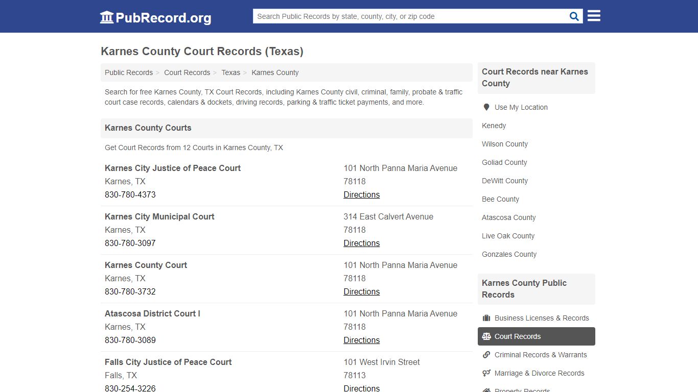 Free Karnes County Court Records (Texas Court Records)